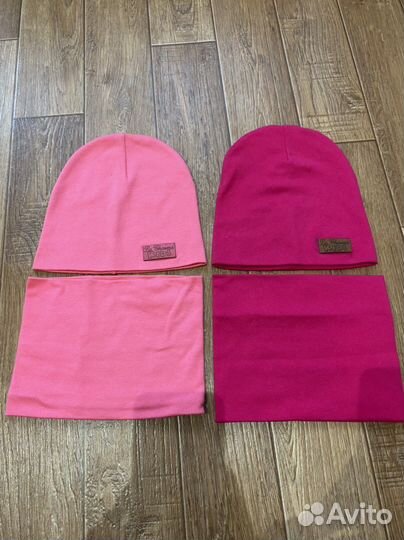 Шапка и снуд демисезонные для девочки 2-3 года