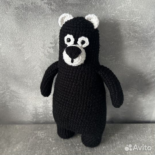 Мишка. Игрушка связанная крючком