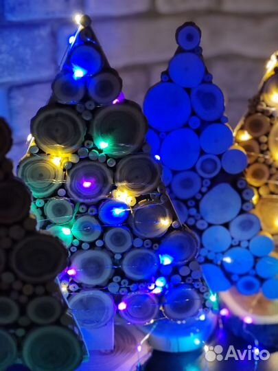 Эко ёлочка из спилов