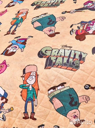 Покрывало стеганное 1,5 (детское) Гравити Фолз
