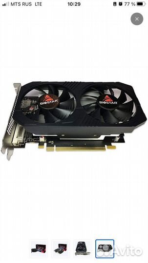 Biostar Видеокарта Radeon RX 560 4 гб