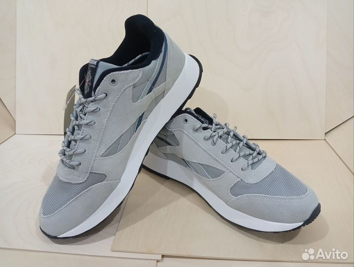 Кроссовки Reebok Classic Leather Grey Navy