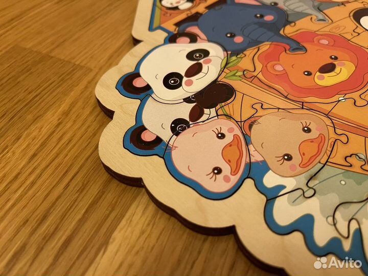 Пазл-вкладыш в рамке Ноев ковчег