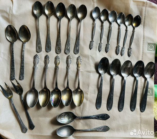 Ложки вилки мельхиоровые