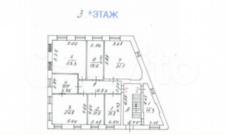 Аренда офиса 733 м2 м. Электрозаводская в вао