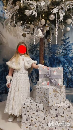 Платье на праздник ручная работа 116-120 см