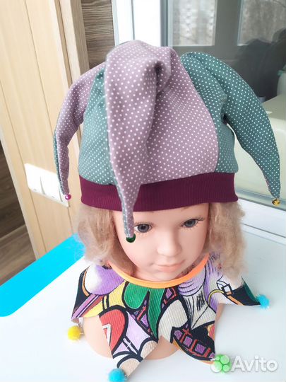 Шапочка для костюма Скомороха Петрушки