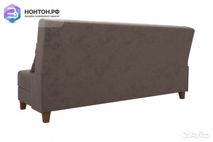 Диван книжка Бэлла серо-коричневый