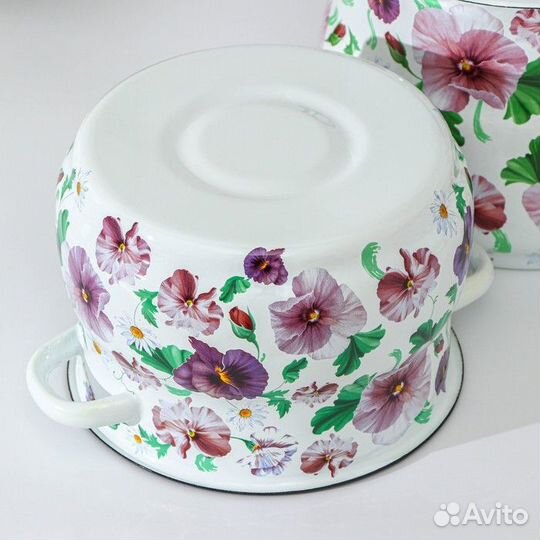 Набор кастрюль 'Анютины глазки', 2 предмета 4 л, 5