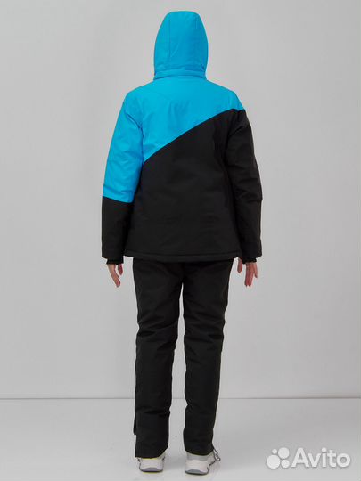 Горнолыжный костюм женский зимний синего цвета 0707S