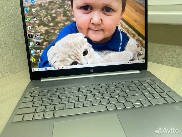 Ноутбук hp IPS Ryzen 5 5500 8гб озу 512 ssd