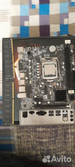 Материнская плата lga1155 с i5 3470 и озу ddr3 16g