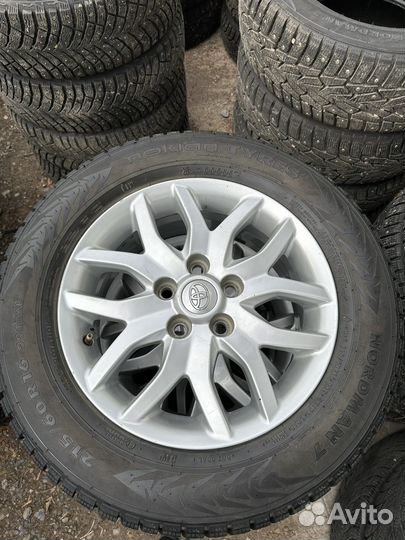 Комплект Оригинальных колес Toyota(шипы) 50/215/16