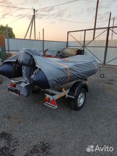 Надувная лодка пвх бу с мотором