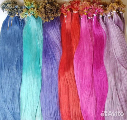 Волосы натуральные на капсулах