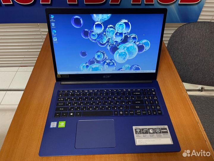 Свежий красивый игровой ноутбук Acer / 12gb