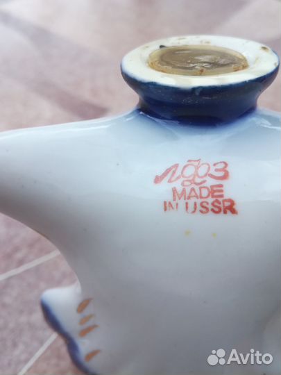 Винтаж: лфз. Солонка. Перечница Петух и индюк