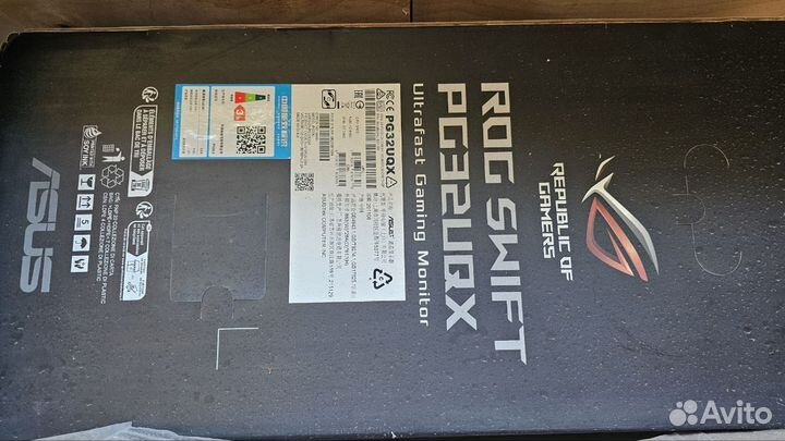 Монитор rog swift PG32UQX ultrafast gaming Monitor