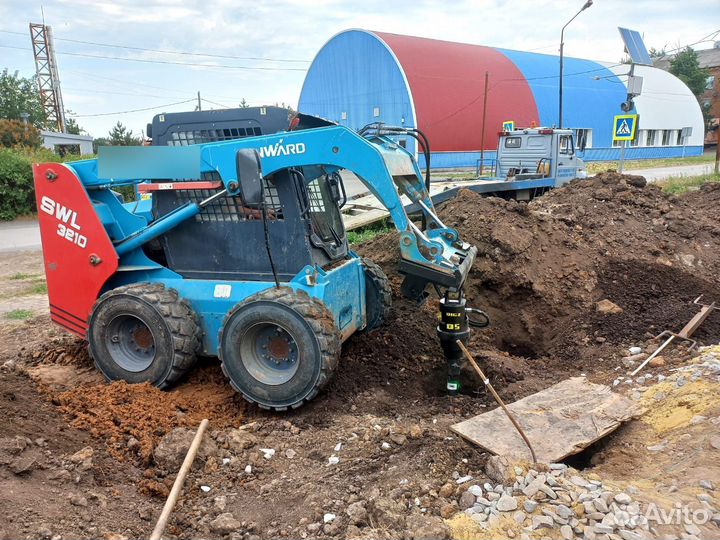 Аренда минипогрузчика ямобур