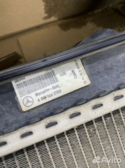 Радиатор системы охлаждения mercedes