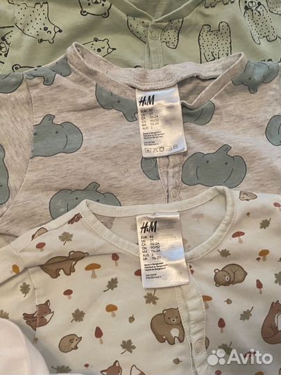 Боди слип hm 92-98 размер