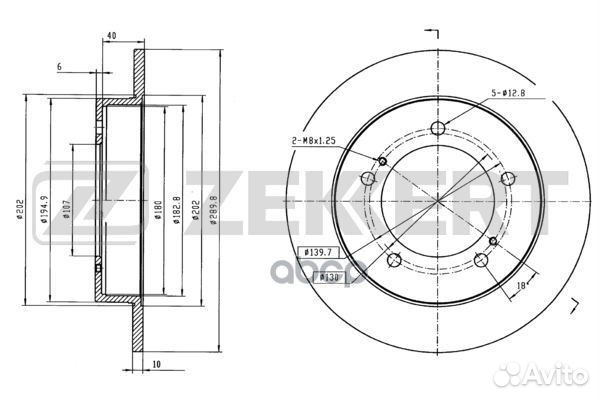 Диск торм. перед. Suzuki Vitara (ET TA TD) 88