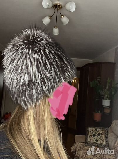 Шапка чернобурка натуральная