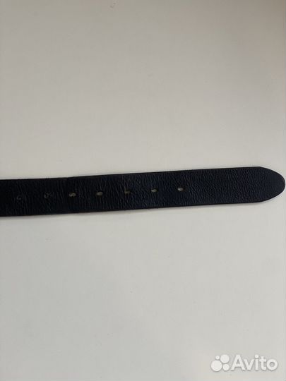 Ремень женский кожаный черный