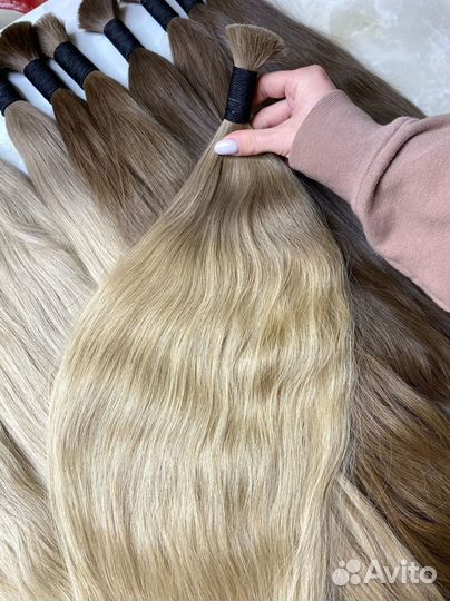 Волосы в срезе, 40см, Долями