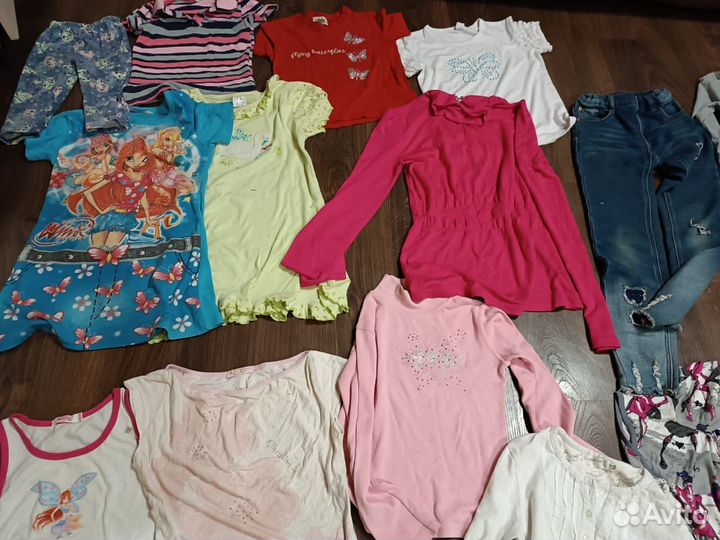 Пакет одежды на девочку на 7-8 лет