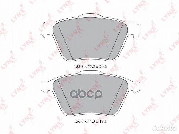 Колодки тормозные дисковые перед BD7814 LYN