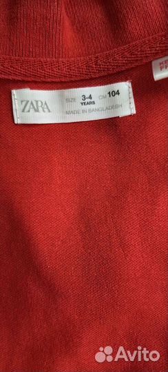 Поло Zara 110р красное