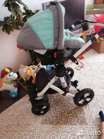 Коляска adamex 3 в 1 бу