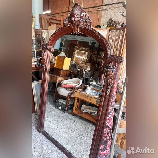 Зеркало настенное. Барокко. Антиквариат