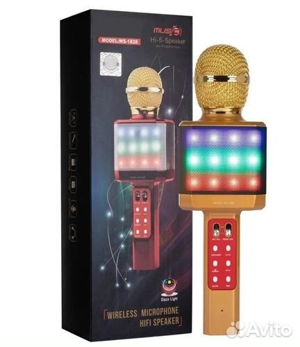 Микрофон WS 1828 золото