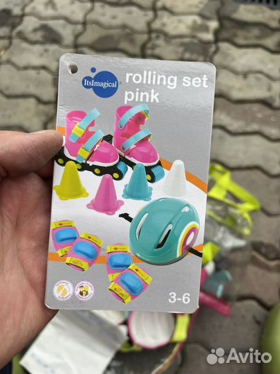 Itsimagical rolling set pink комплект ролики