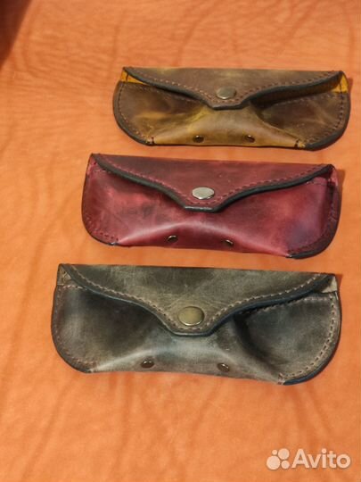 Подарочный Футляр для очков. Натуральная кожа