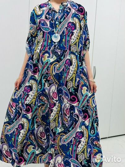 Платье бохо шик вискоза Италия