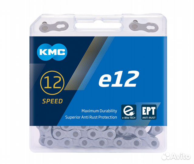 Цепь для электровелосипедов KMC E12 Turbo EPT (Ant
