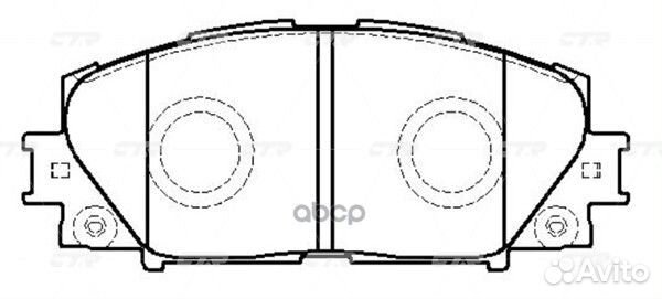 Колодки тормозные, передние (Старый CKT173) GK1