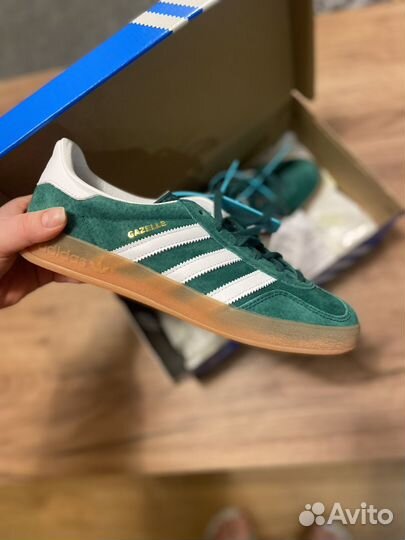 Adidas gazelle indoor green