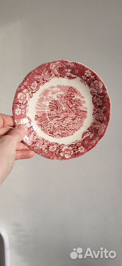 Palissy Pottery Thames River Scene чайное блюдце