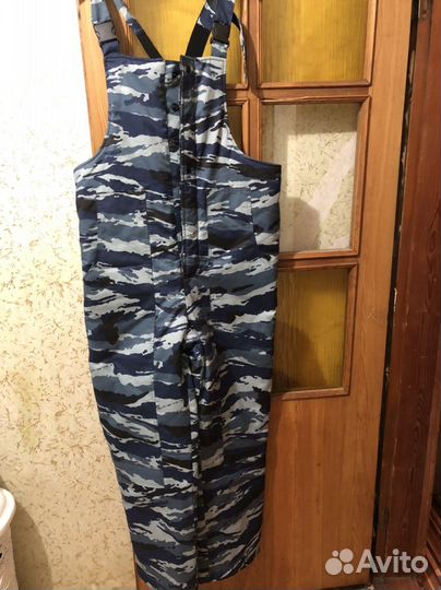 Камуфляжный костюм зимний серый камыш новый