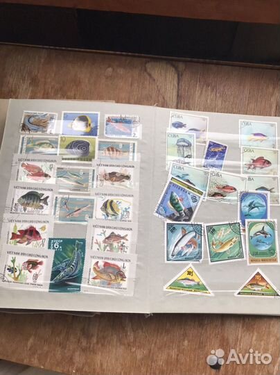 Альбом с марками СССР и др. флора фауна спорт