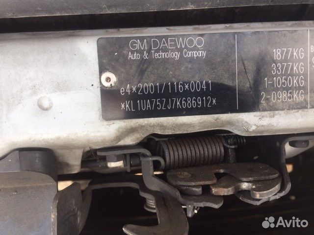 Разбор на запчасти Chevrolet Tacuma (Rezzo)