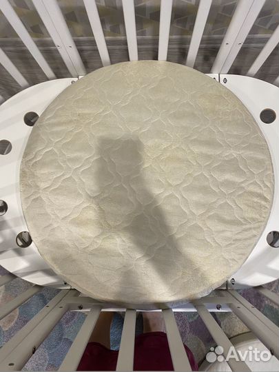 Детская кроватка трансформер круглая