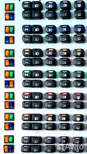 Кнопки с пересветом ваз 2114, комплект