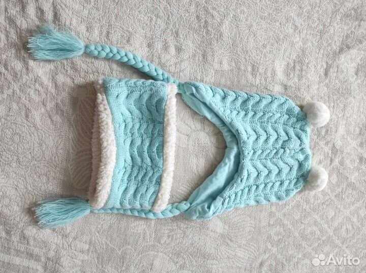 Комплект шапка и снуд для девочки