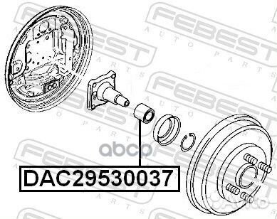Подшипник ступицы колеса зад прав/лев DAC29