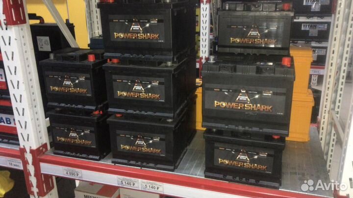 Аккумулятор Power Shark 68Ah 550A прямая полярност